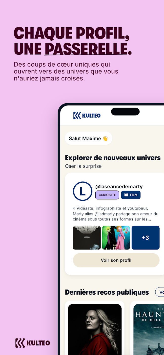 Chaque profil, une passerelle vers des univers que vous n’auriez jamais croisés.